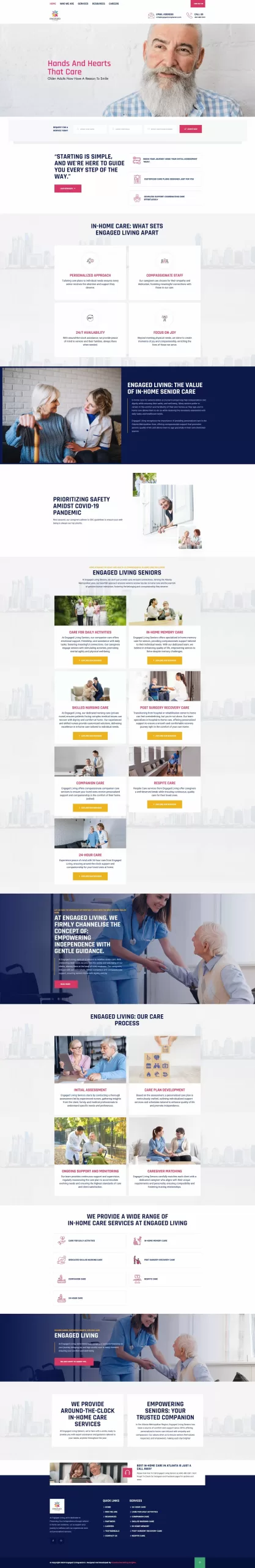 Web design - Engaged Living Seniors